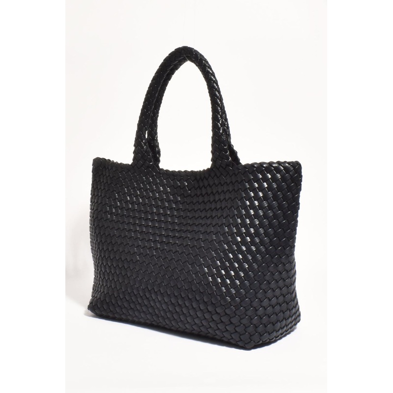 Mimie Black Woven Slouch Bag