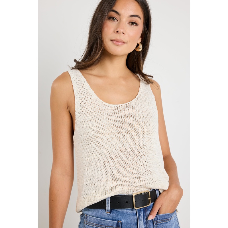 Reef Ivory Relaxed Knit Tank Top