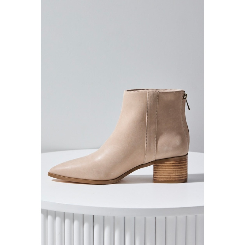 Edith Mushroom Burnished Low Boot