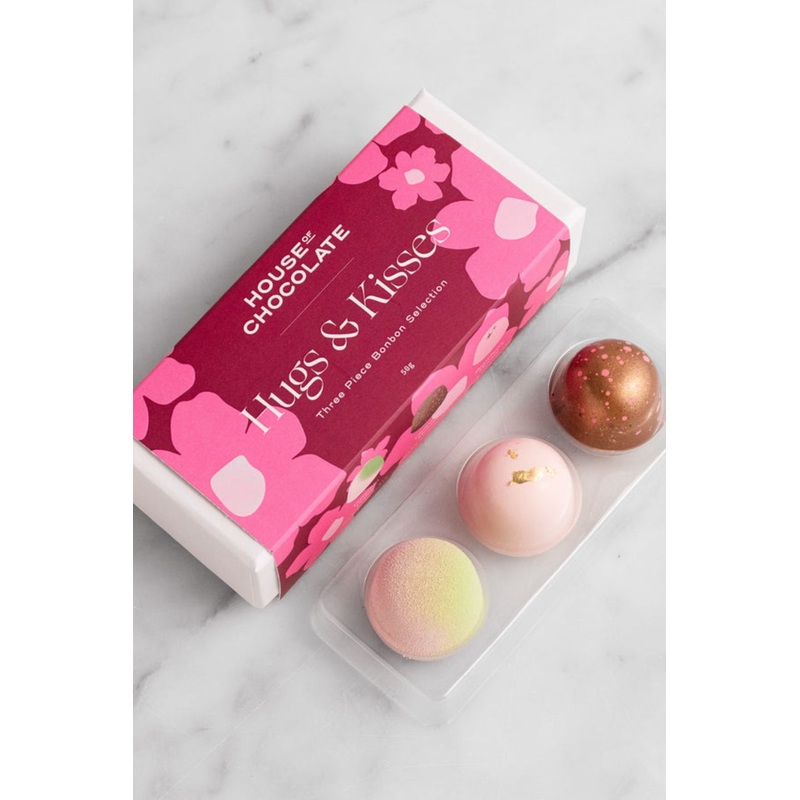 Hugs + Kisses Three Piece Bonbon Selection