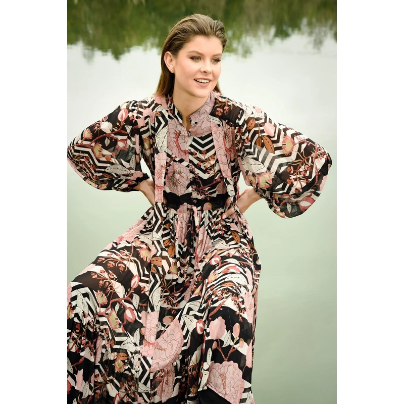 Just One Thing Pink Floral Maxi Dress