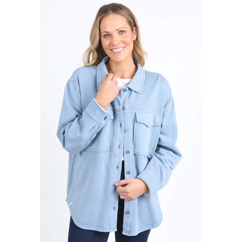 Poppy Steel Blue Fleece Jacket