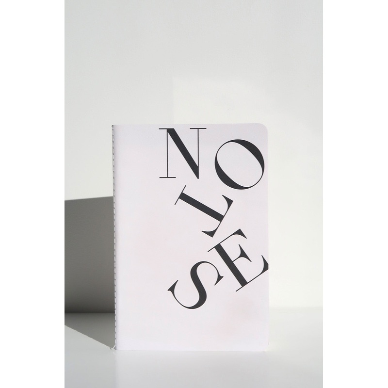 Scattered Notes White A5 Notebook