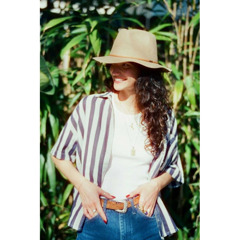 Wesley Light Tan Fedora