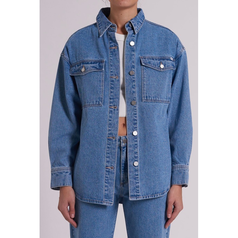 Ada Vintage Indigo Denim Shacket