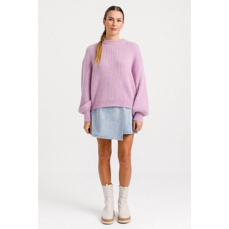 Emmie Lilac Wool Blend Knit