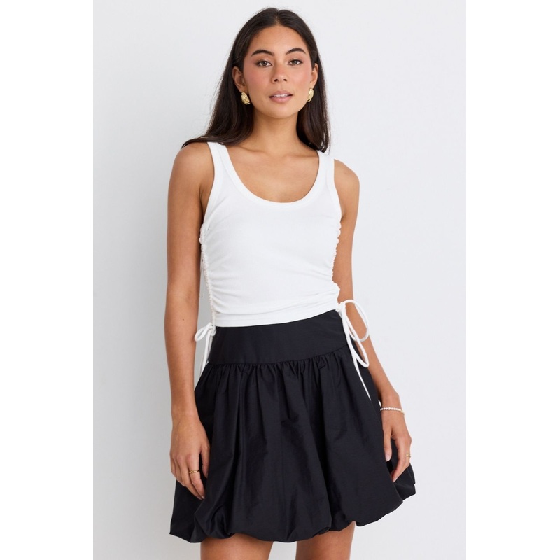 Hush Black Bubble Mini Skirt