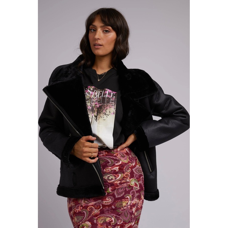 Rory Black Aviator Jacket