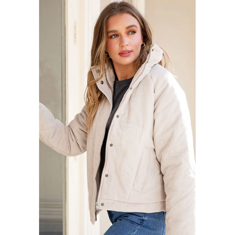 Rosalee Mushroom Cord Jacket