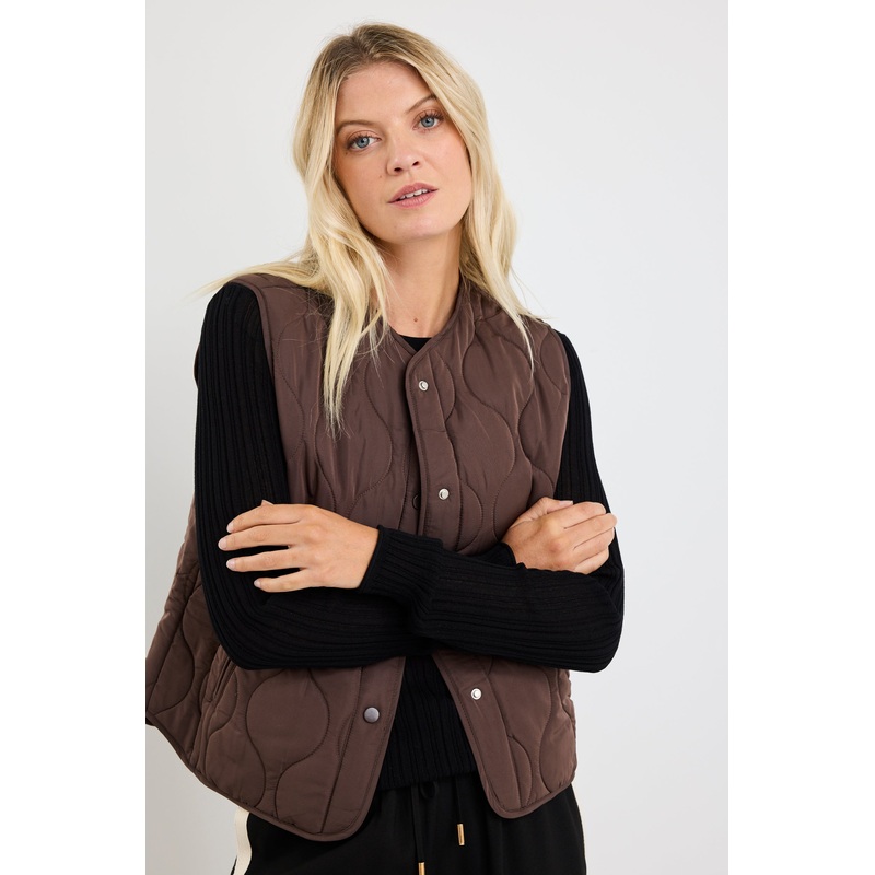 Touchstone Chocolate Lightweight Quilted Vest