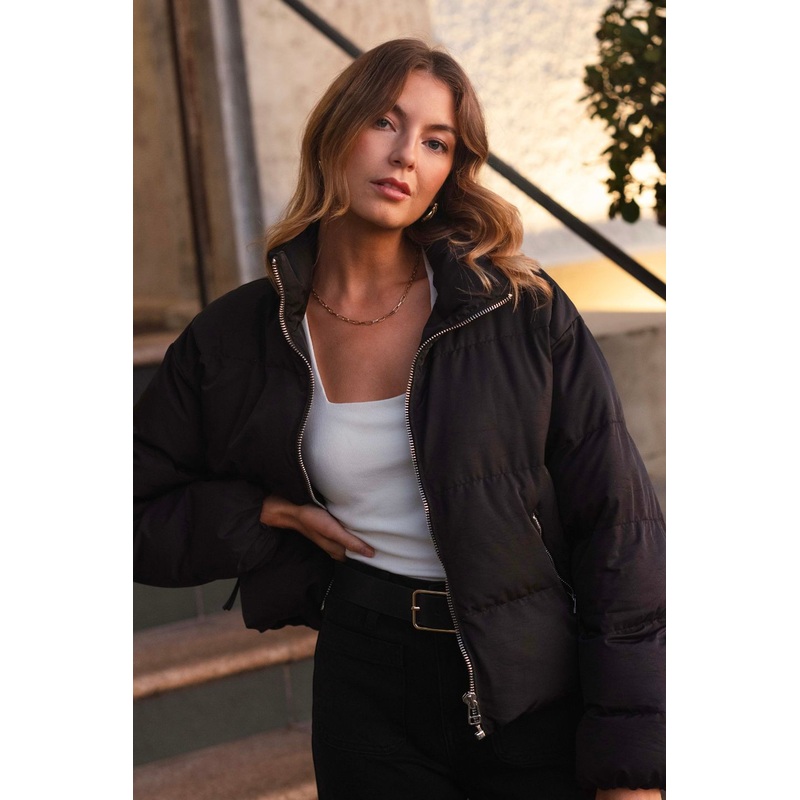 Windsor Black Puffer Jacket