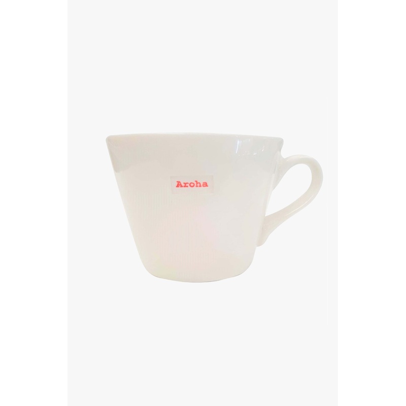 Aroha White Bucket 350ml Mug