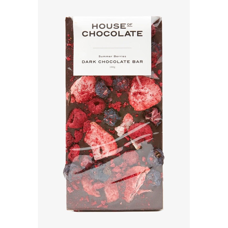 Beautiful Summer Berries Dark Chocolate Bar
