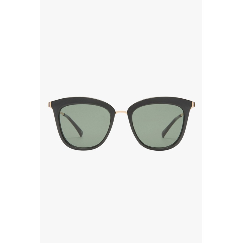 Caliente Black Gold Arms Khaki Lens Sunglasses