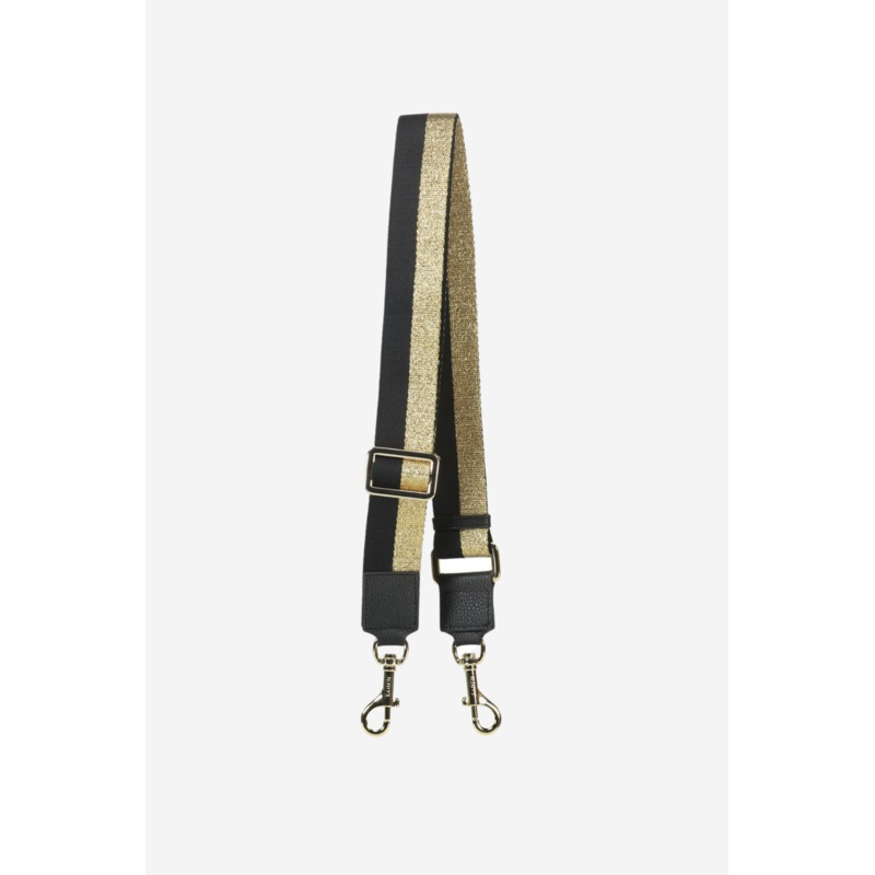 Feature Gold + Black Herringbone Wide Strap