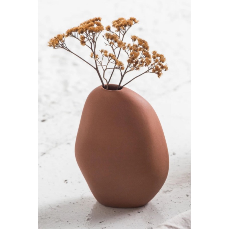 Harmie Pebble Natural Speckle Vase Small 10x9cm