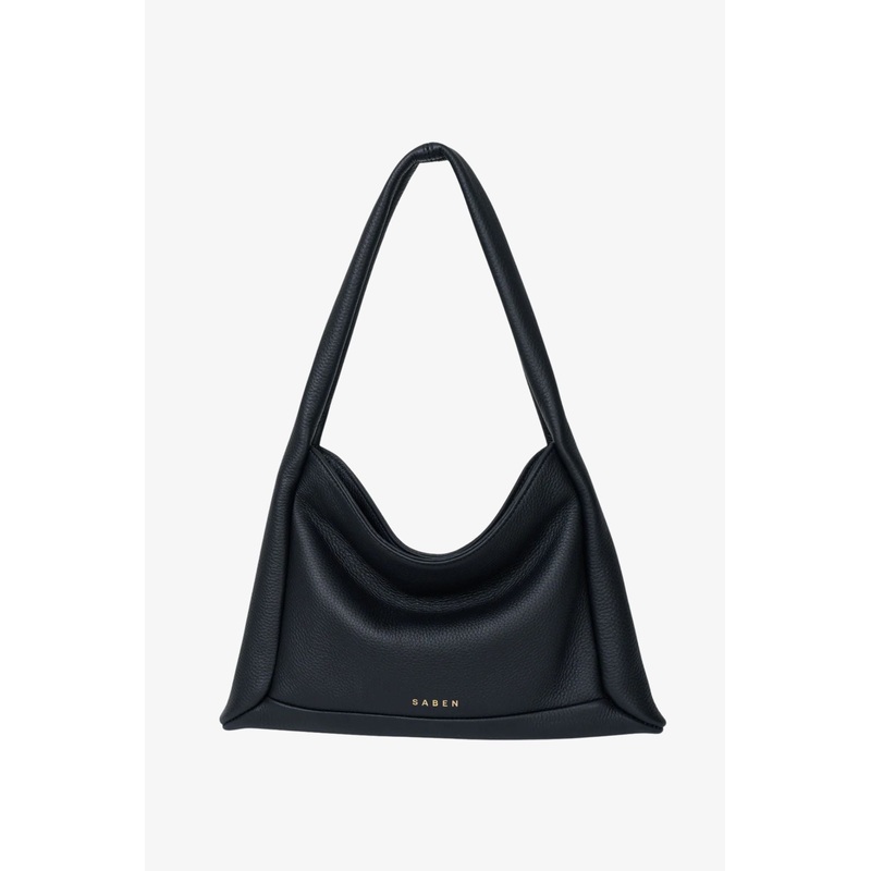 Hazel Black Luxe Shoulder Bag