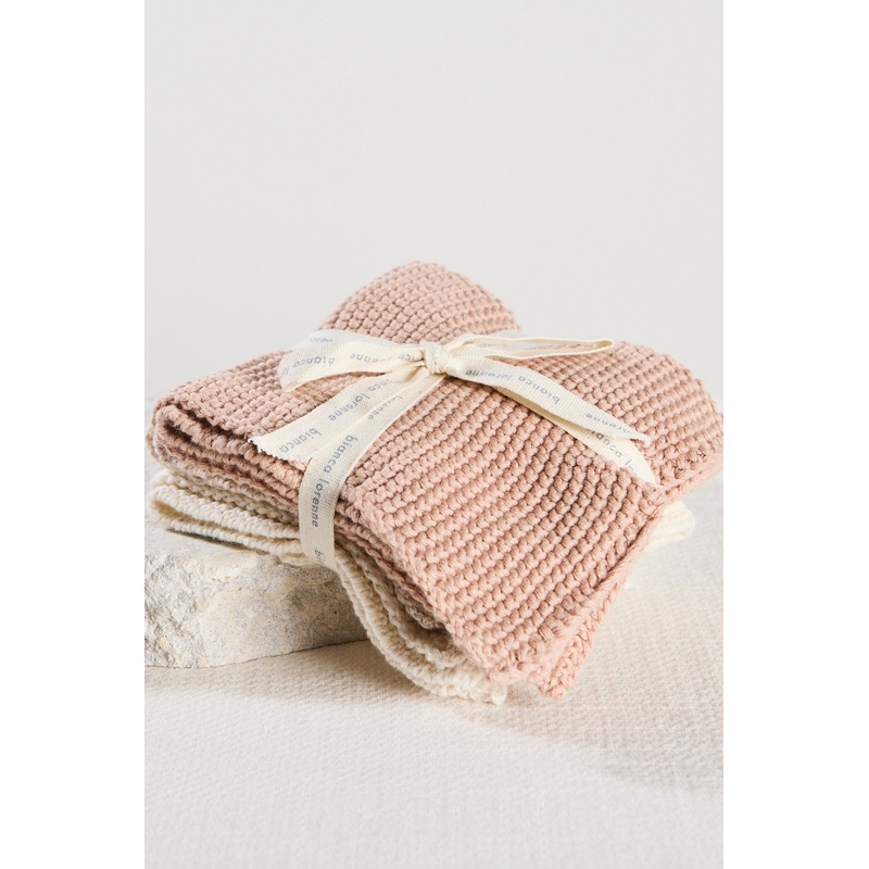 Textured Lavette Petal Wash Cloths Set of 3