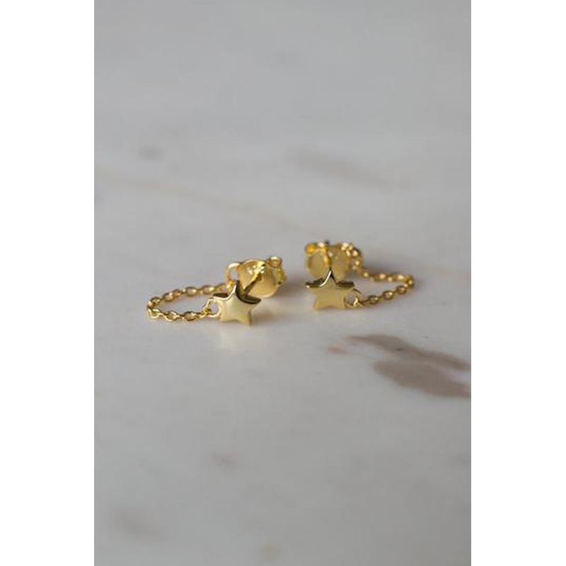 Twinkle Chain Stud EOL Earrings