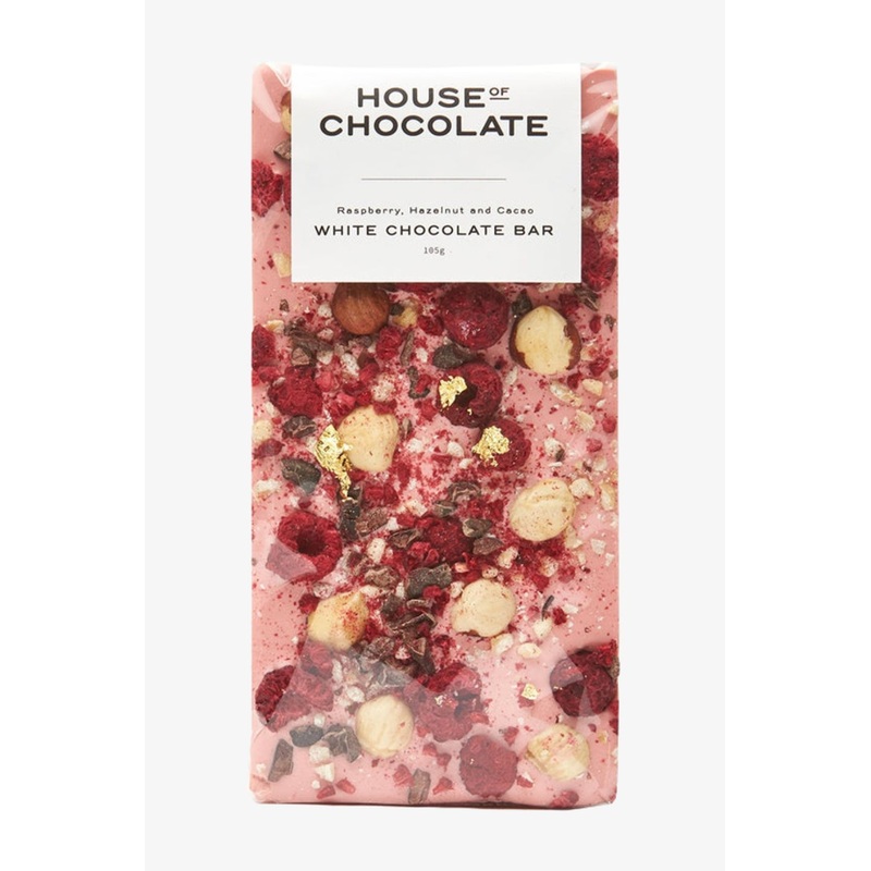 White Chocolate, Raspberry and Hazelnut Bar