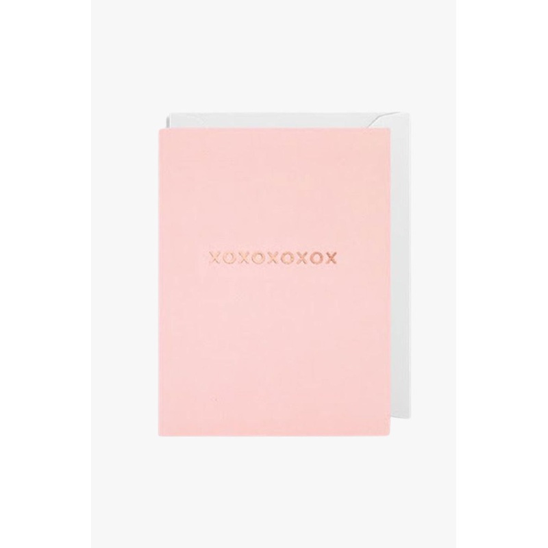 XOXOXO Pink Small Greeting Card