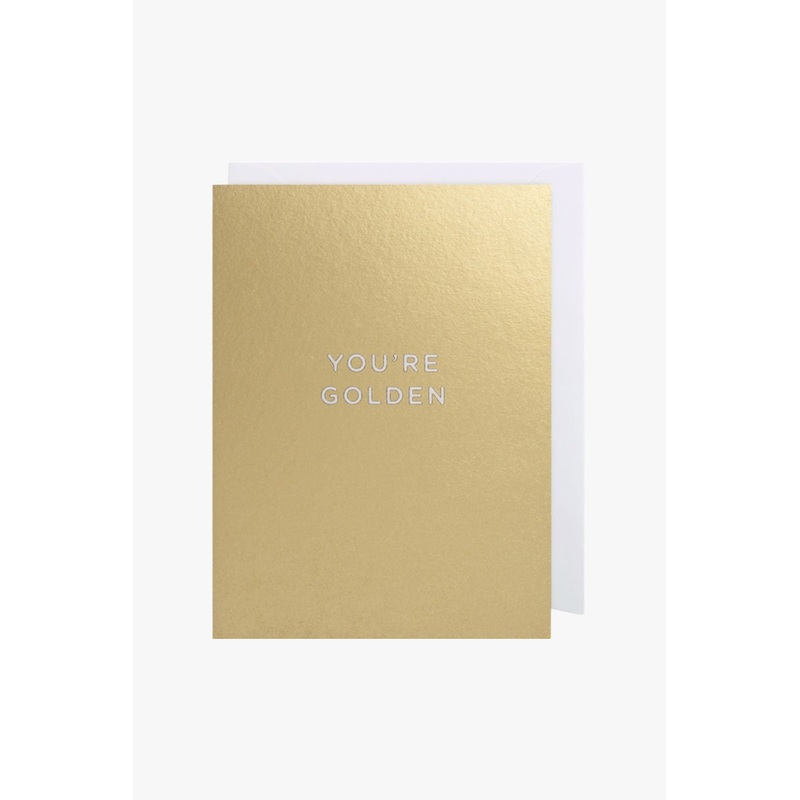 You’re Golden Gold Small Greeting Card