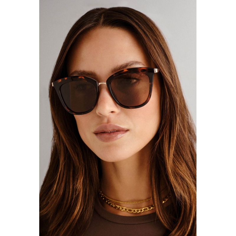 Caliente Tort Gold Arms Brown Polarised Lens Sunglasses