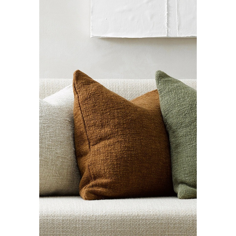 Cyprian Textured Treacle Feather Inner 50x50cm Cushion