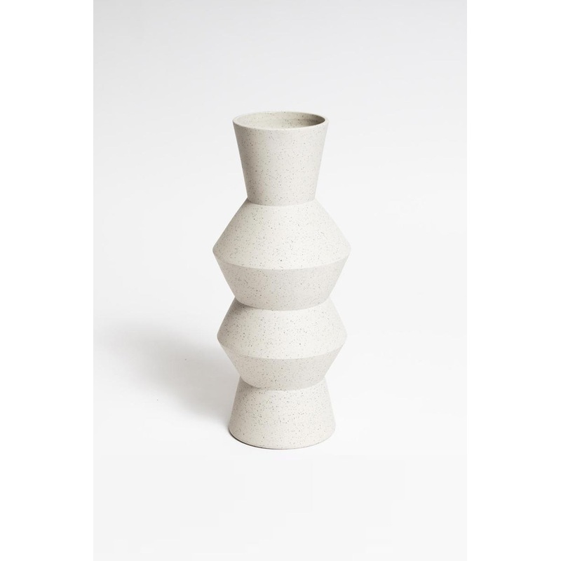 Divoc Large White Vase 18x40cm