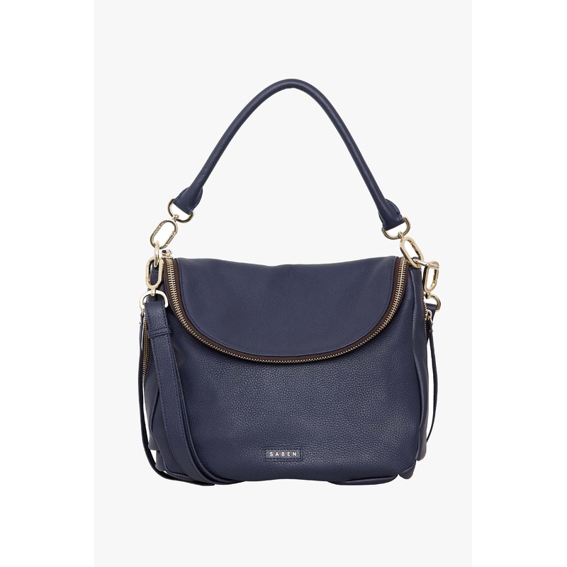 Frankie Fold Over Midnight Blue Shoulder Bag