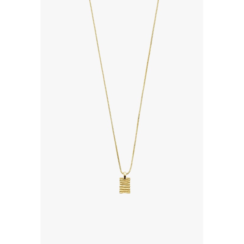 Jemma Gold Plated Textured Pendant EOL Necklace
