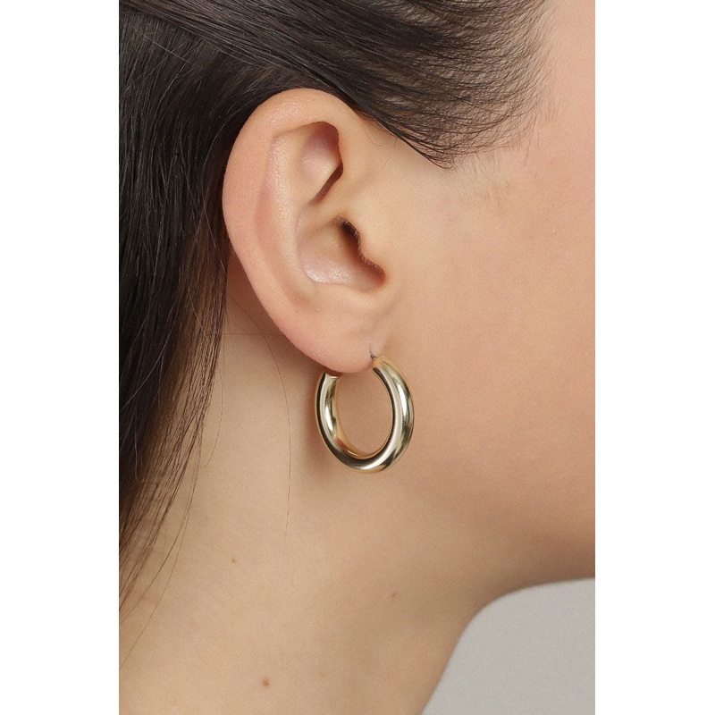 Maddie Pi Gold Chunky Hoop Earings
