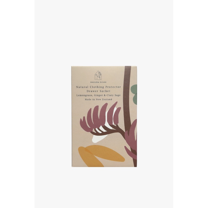 Native Beige Lemongrass, Ginger + Clary Sage Drawer Sachet