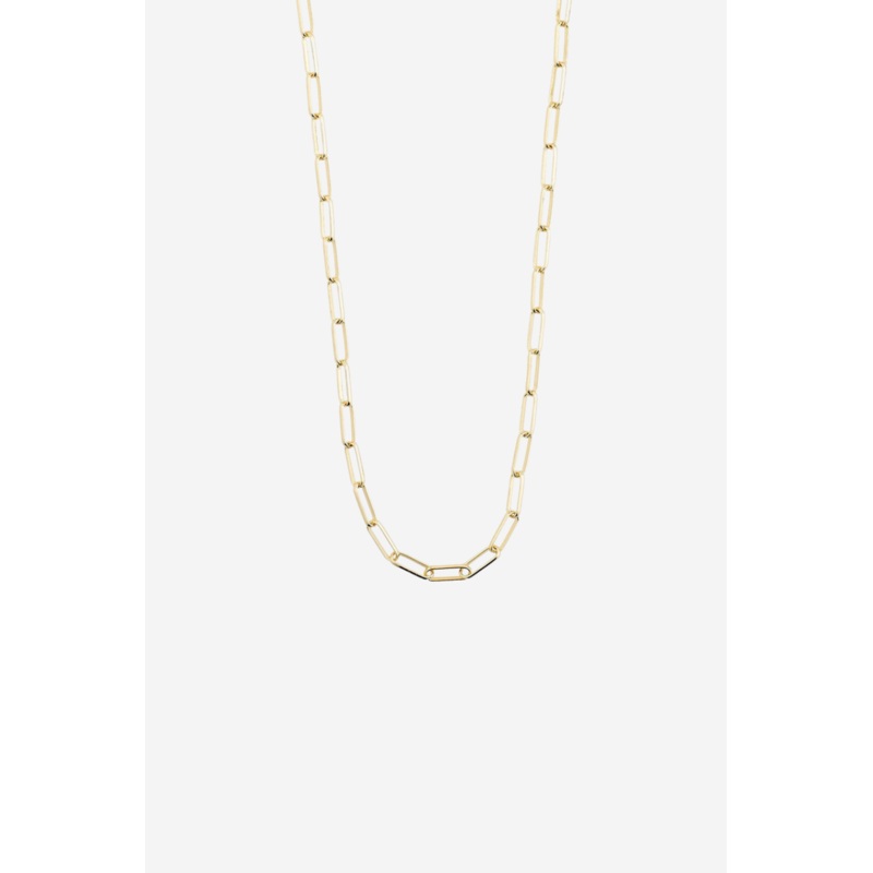 Ronja Rectangular Chain Link Gold Necklace