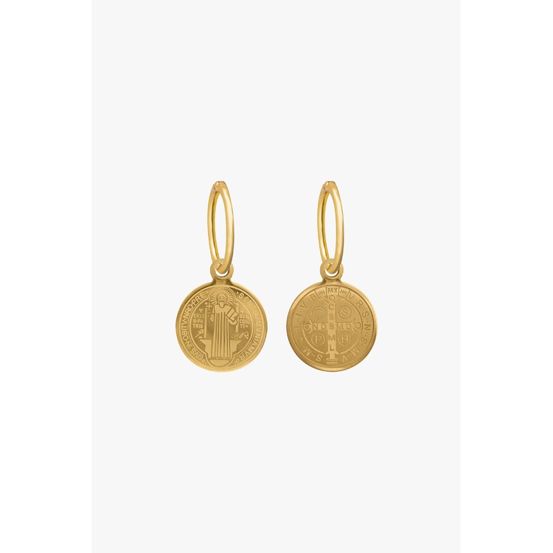 Saint Circle Gold Sleeper EOL Earrings
