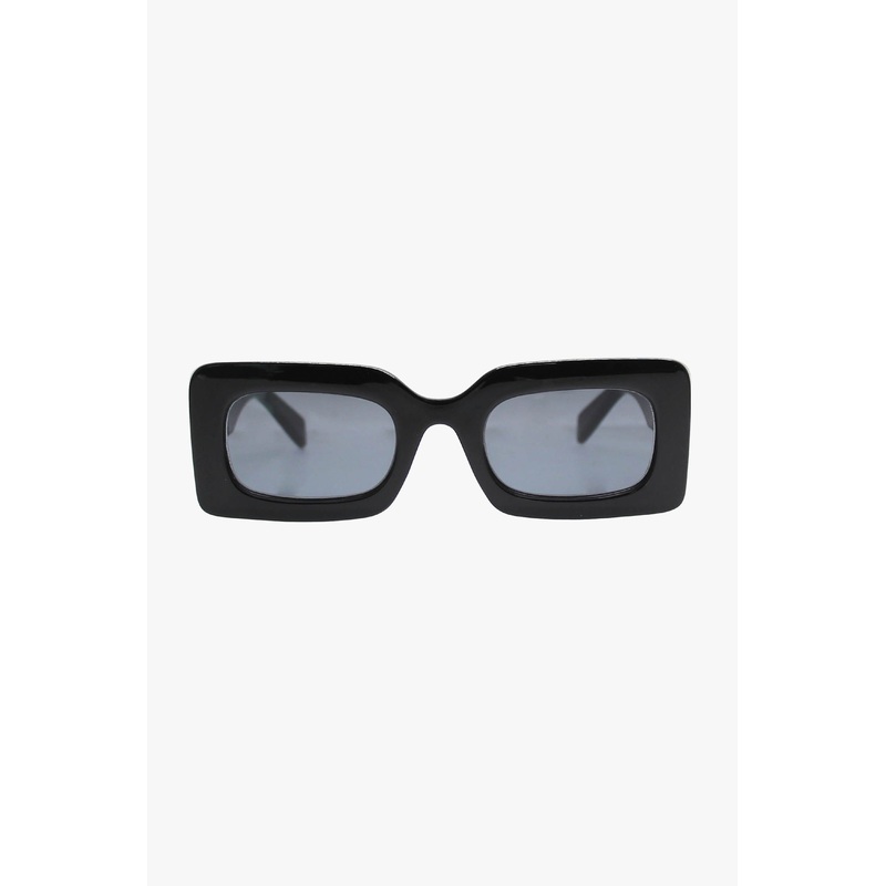 Twiggy Black Eco Square Sunglasses