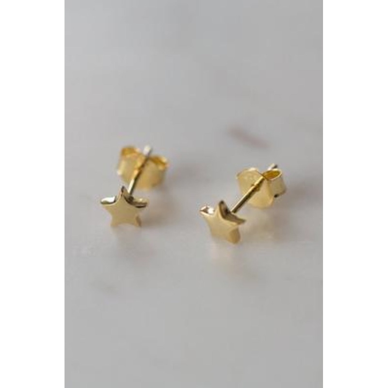 Twinkle Star Stud Earrings Gold