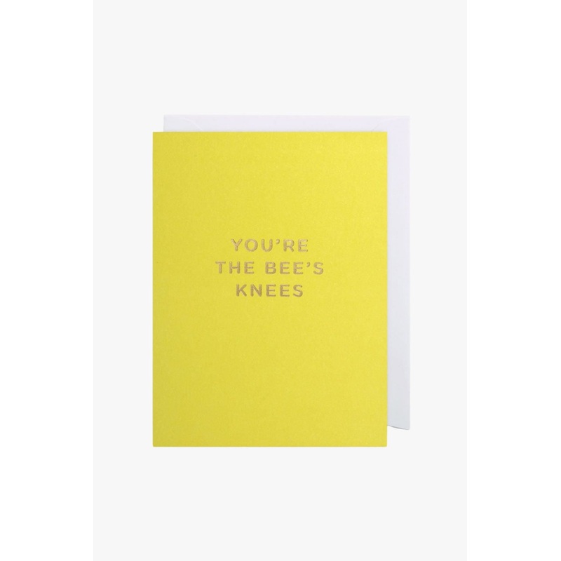 You’re the Bee’s Knees Yellow Small Greeting Card