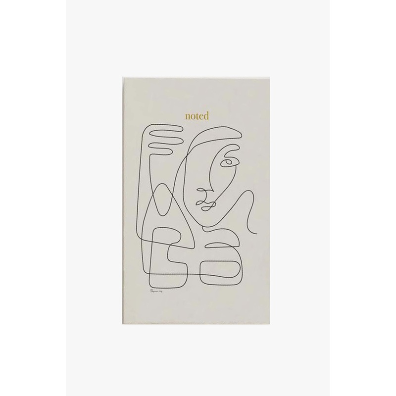 Abstract Face White Notebook