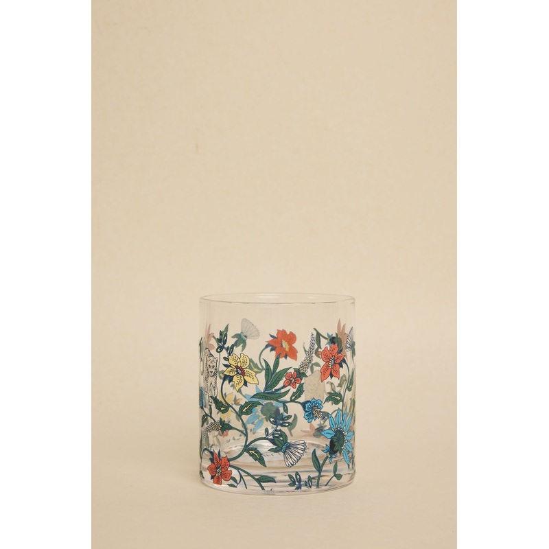 Botswana Botanical Print Glass Tumbler 400ml Each