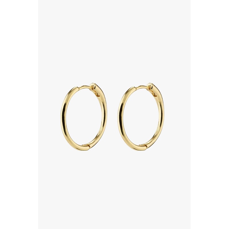 Eanna Medium Hoops Recycled Gold Plated Earrings