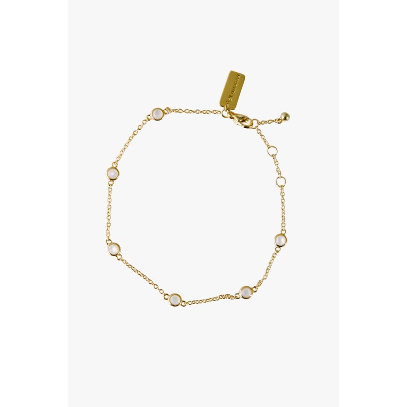 Elara Mother Of Pearl 18k EOL Gold Plate Bracelet