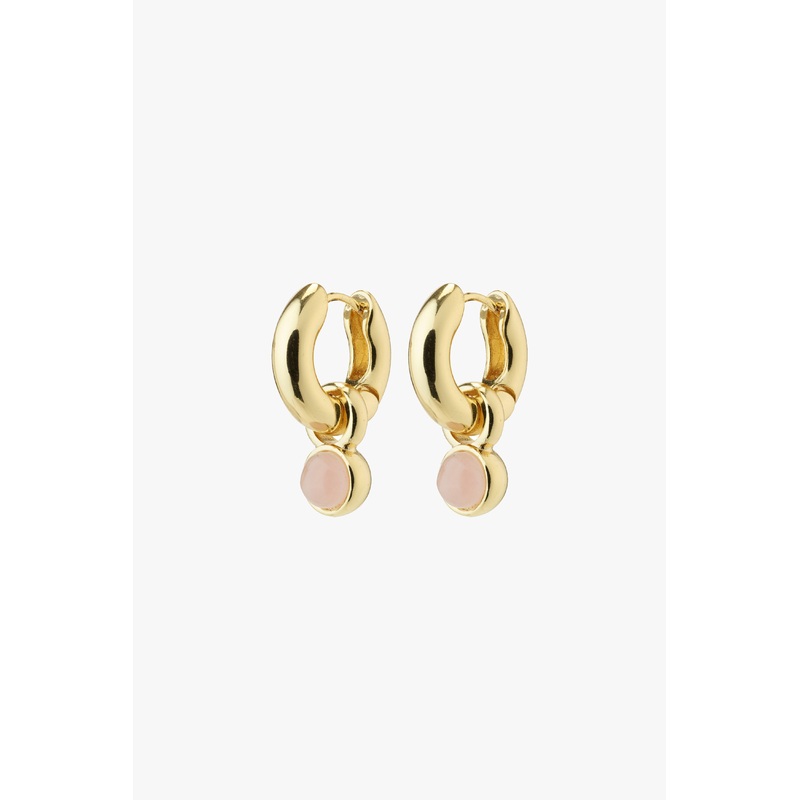 Evah Rosa Hoop Recycled Gold Plated Earrings