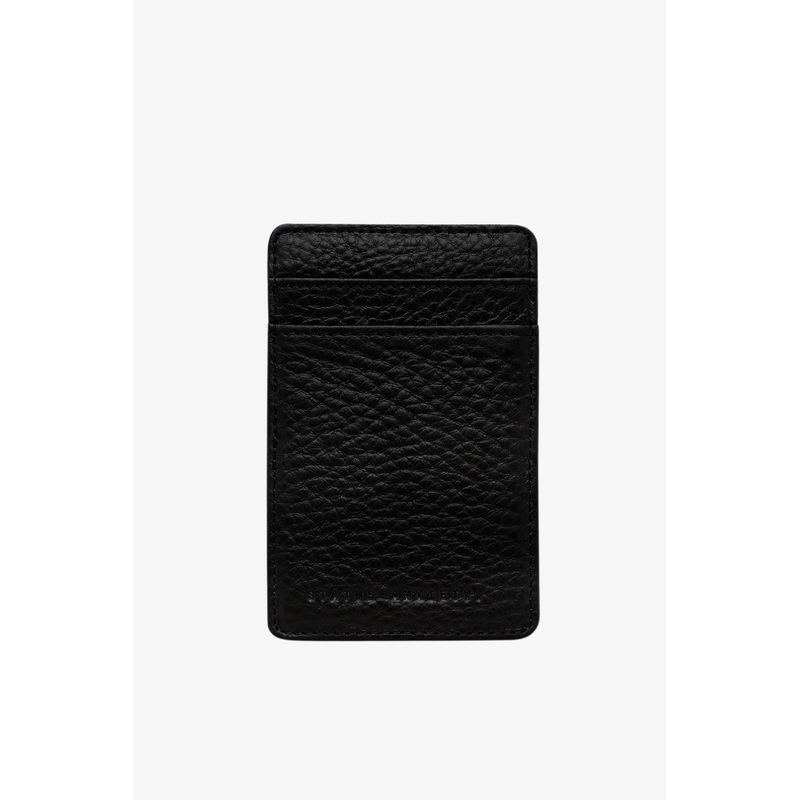 Flip Two Sided Black Wallet Cardholder