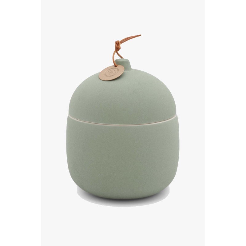 Keepsake Fresh Cut Basil 340g Large with Lid Ceramic Candle