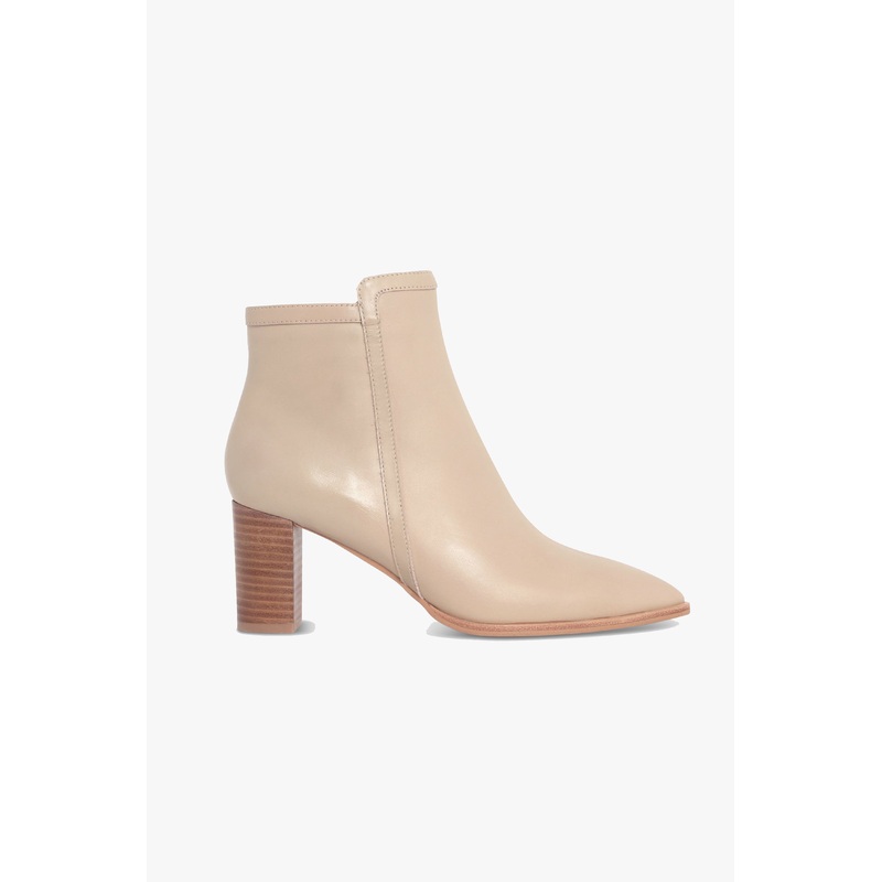 Marlee Mid Heel Bone Ankle Boot