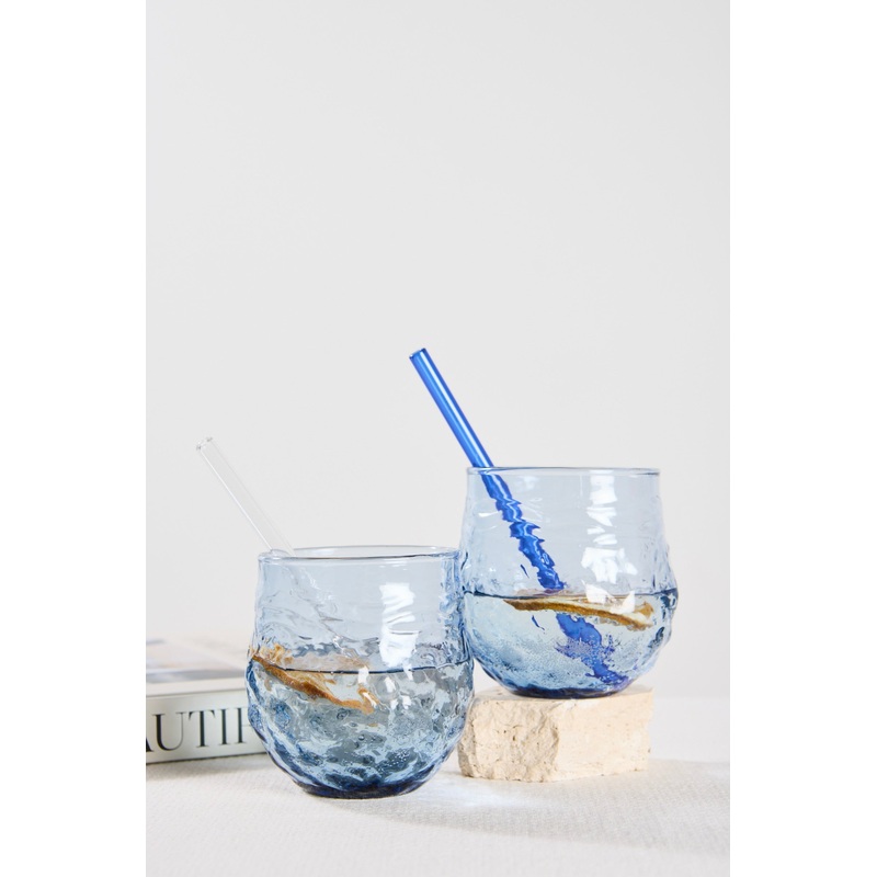 Serena Blue Glass Tumbler