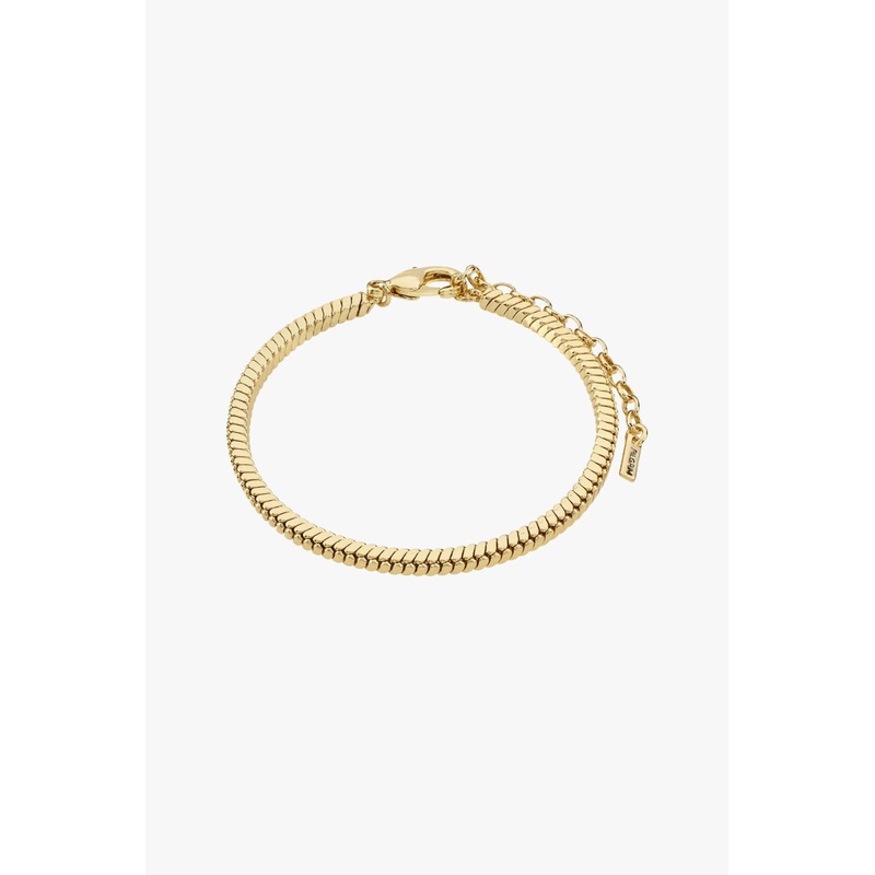 Dominique Flat Snake Gold Chain Recycled Bracelet