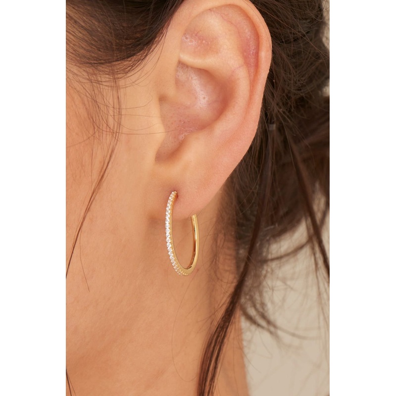 Glam Rock Gold Large Hoop Earrings