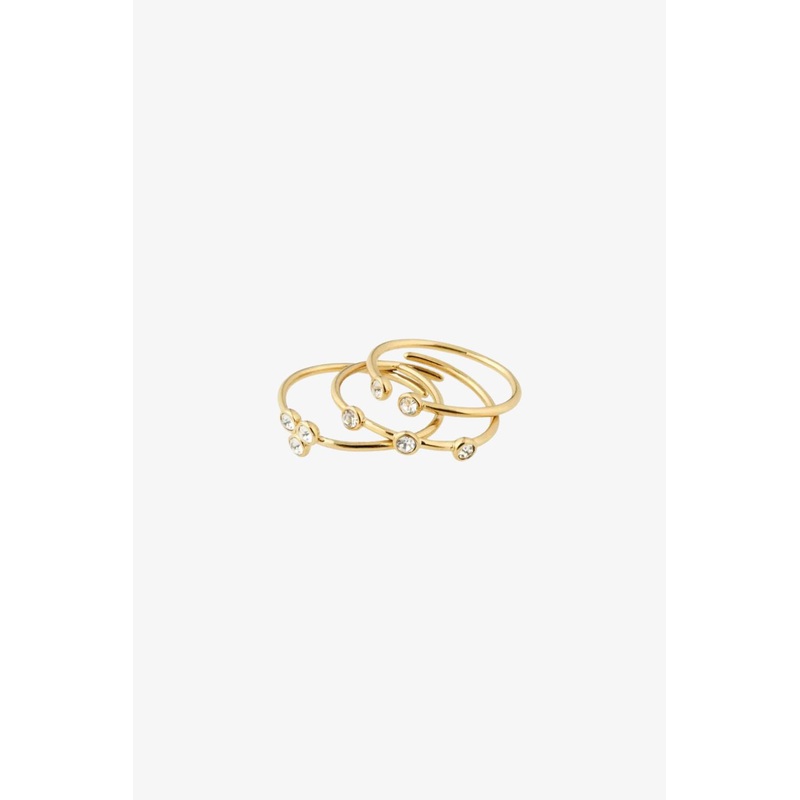 Kamari Gold Plated Crystal EOL Ring